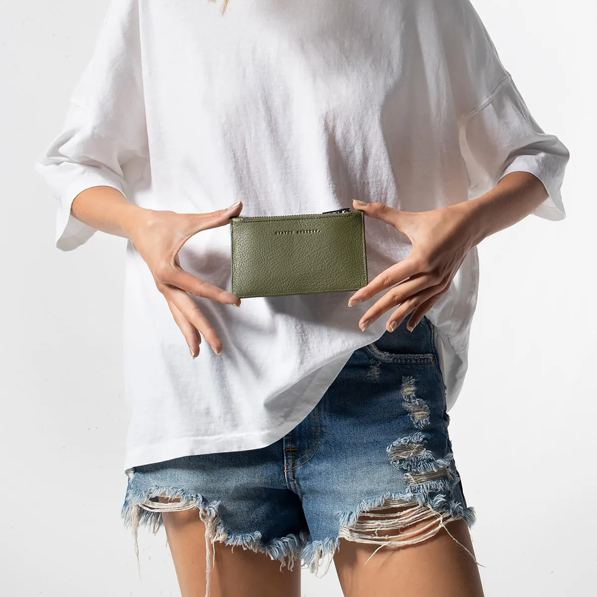 Status Anxiety Avoiding Things Cardholder In Khaki