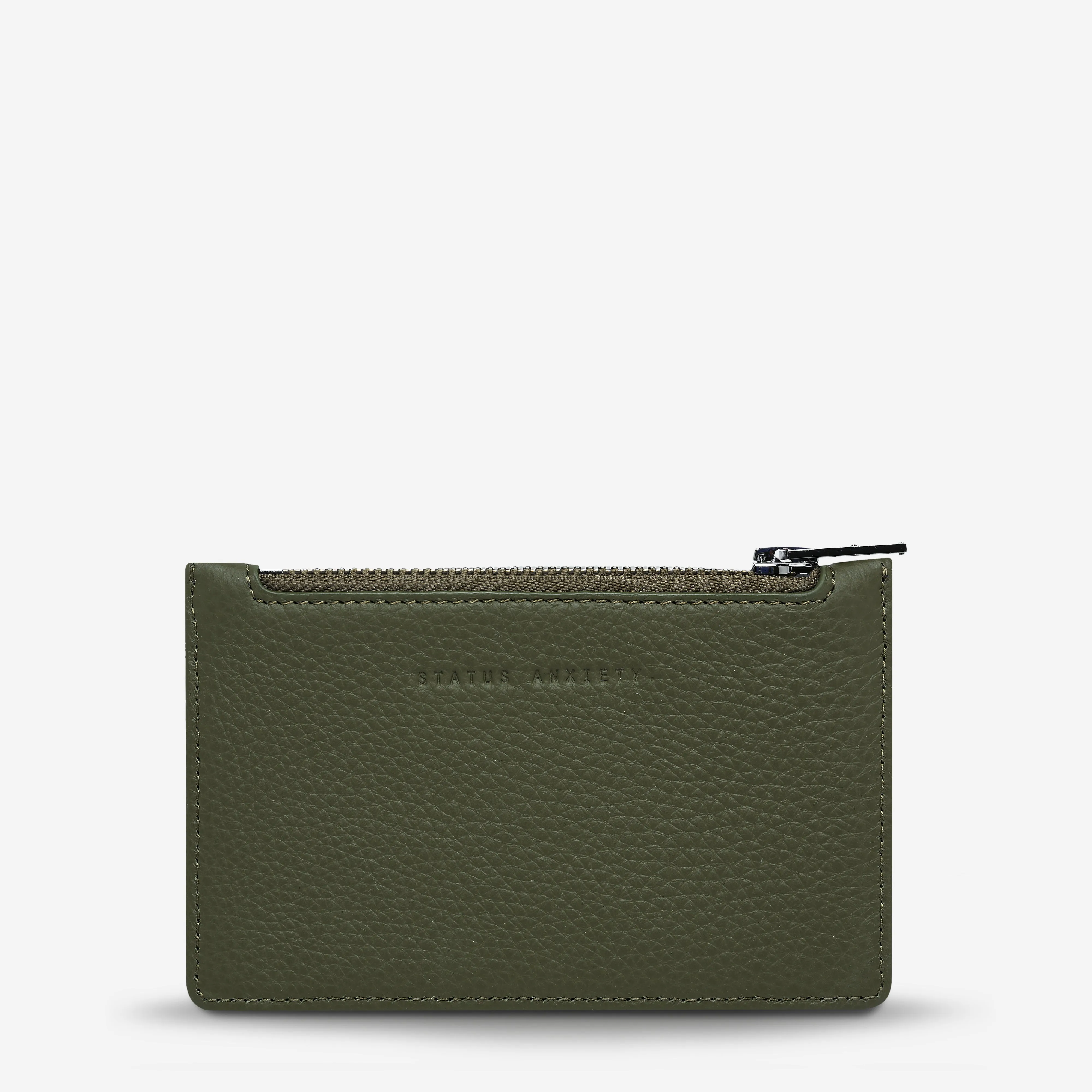 Status Anxiety Avoiding Things Cardholder In Khaki