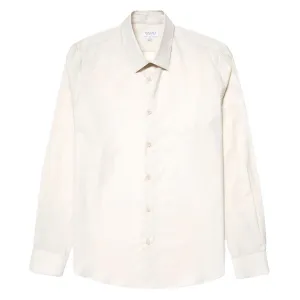Sunspel Cotton Cashmere Shirt Ecru
