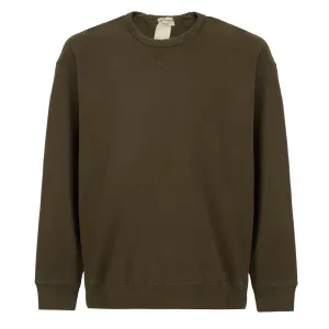 Ten C Felpa Girocollo Chiusa Crew Sweat Lizard Green