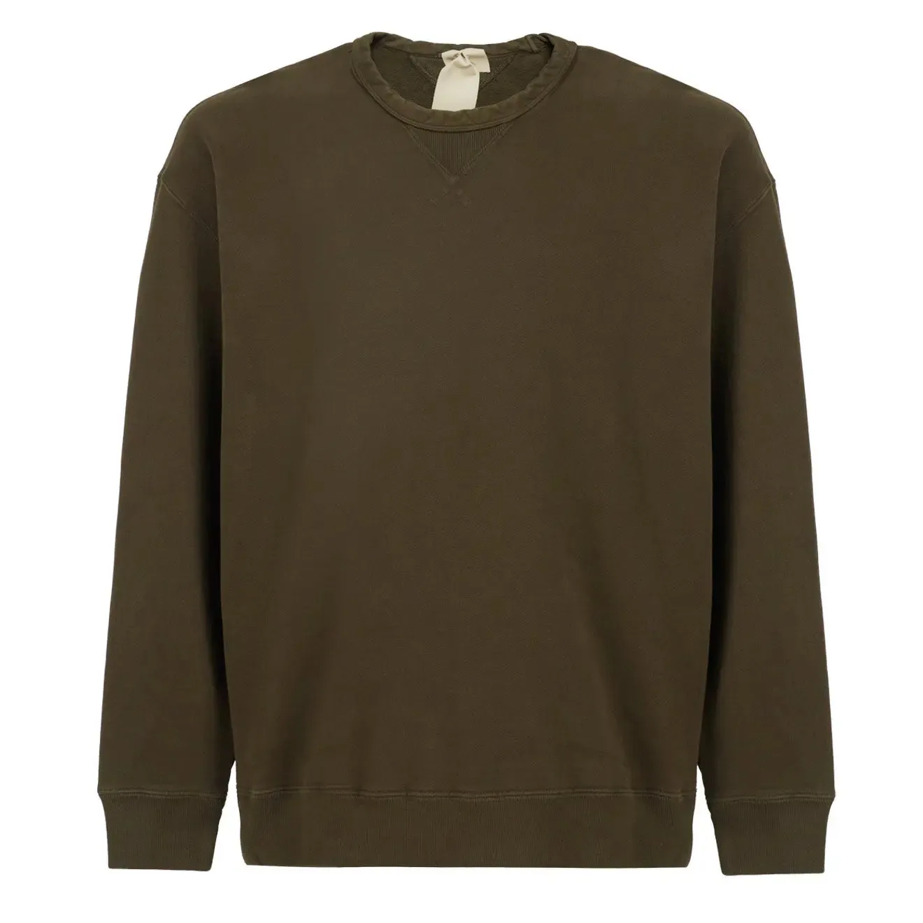 Ten C Felpa Girocollo Chiusa Crew Sweat Lizard Green
