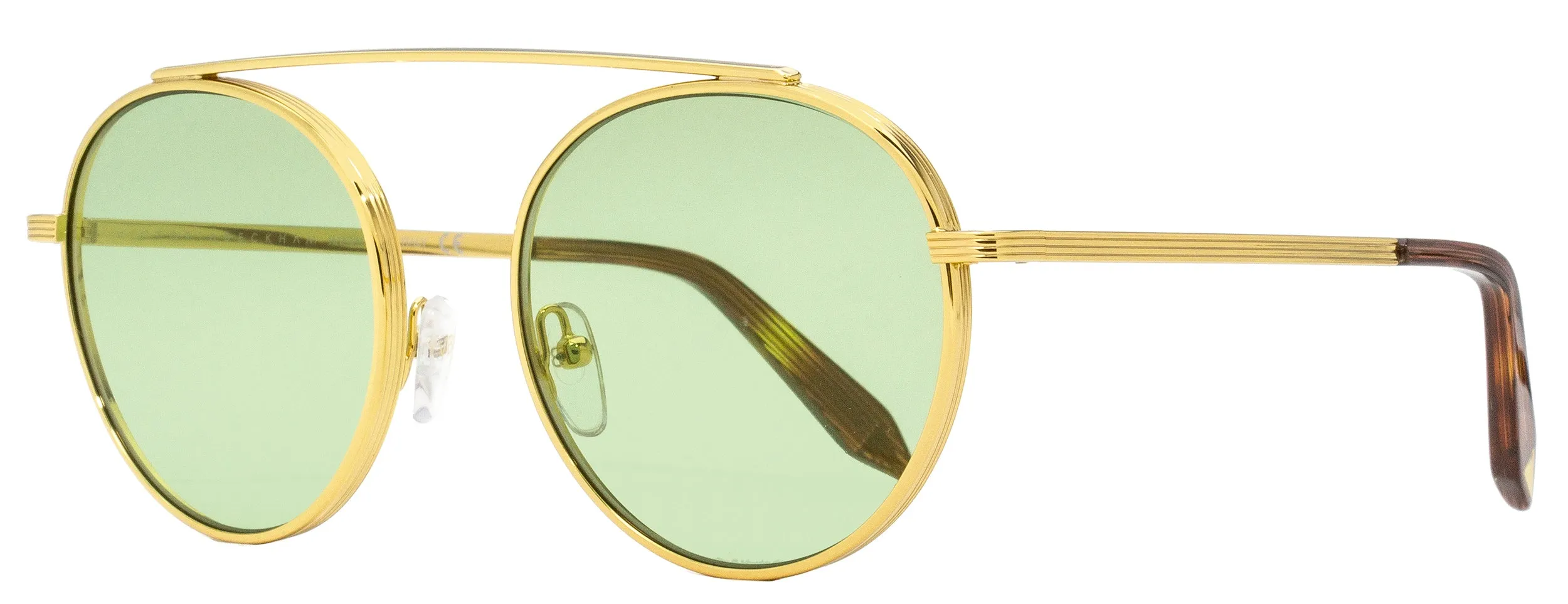 Victoria Beckham Women's Oval Sunglasses VBS137 C03 Gold/Brown 54mm