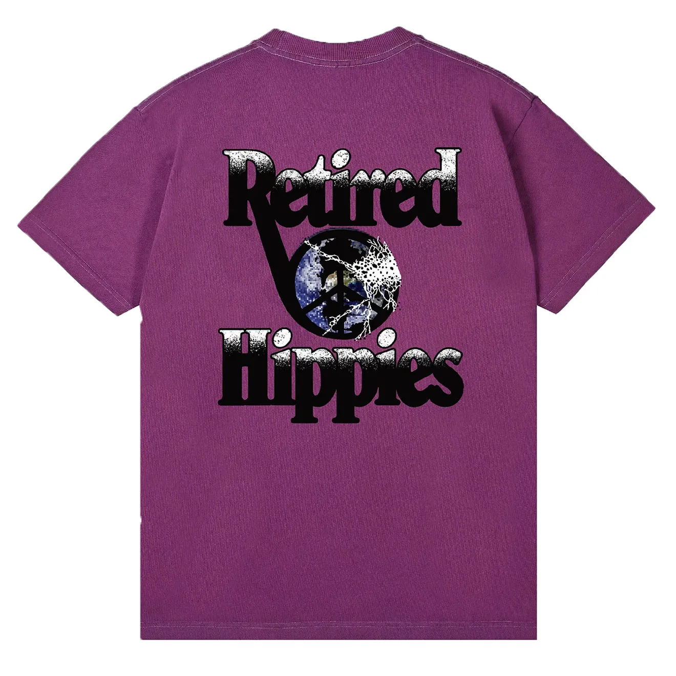 Woodensun Retired Hippies S/S Tee Maroon Purple