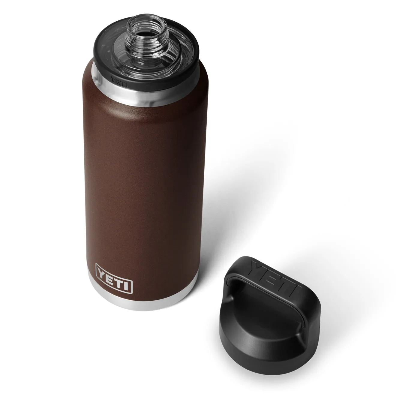 YETI Rambler 36oz Bottle Chug Wetlands Brown